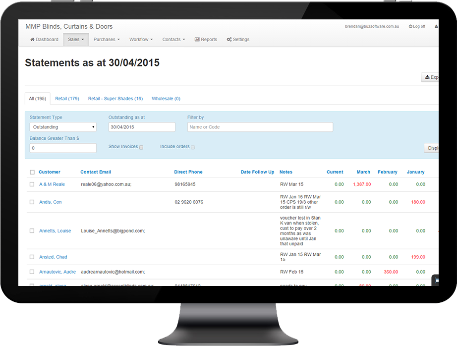 Accounts-receiveable-4 STATEMENTS